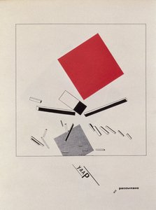 `Van twee vierkanten`, frontispice ontwerp, 1920, gepubliceerd in Berlijn, 1922